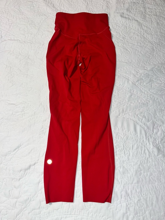 lululemon athletica Pants - Lululemon Leggings Womens 2 Align High Rise Crop 23” Red Yoga Soft Run Workout